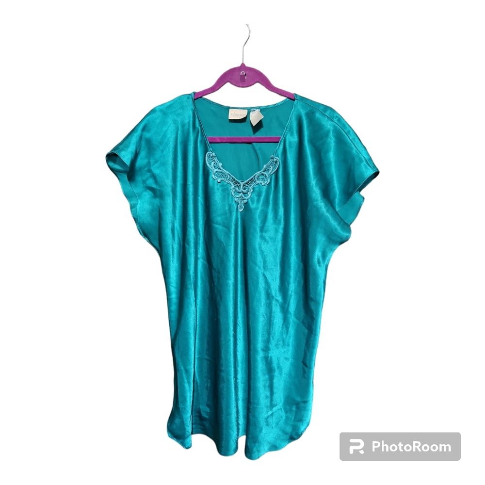 Vtg Adonna Large Green Tunic